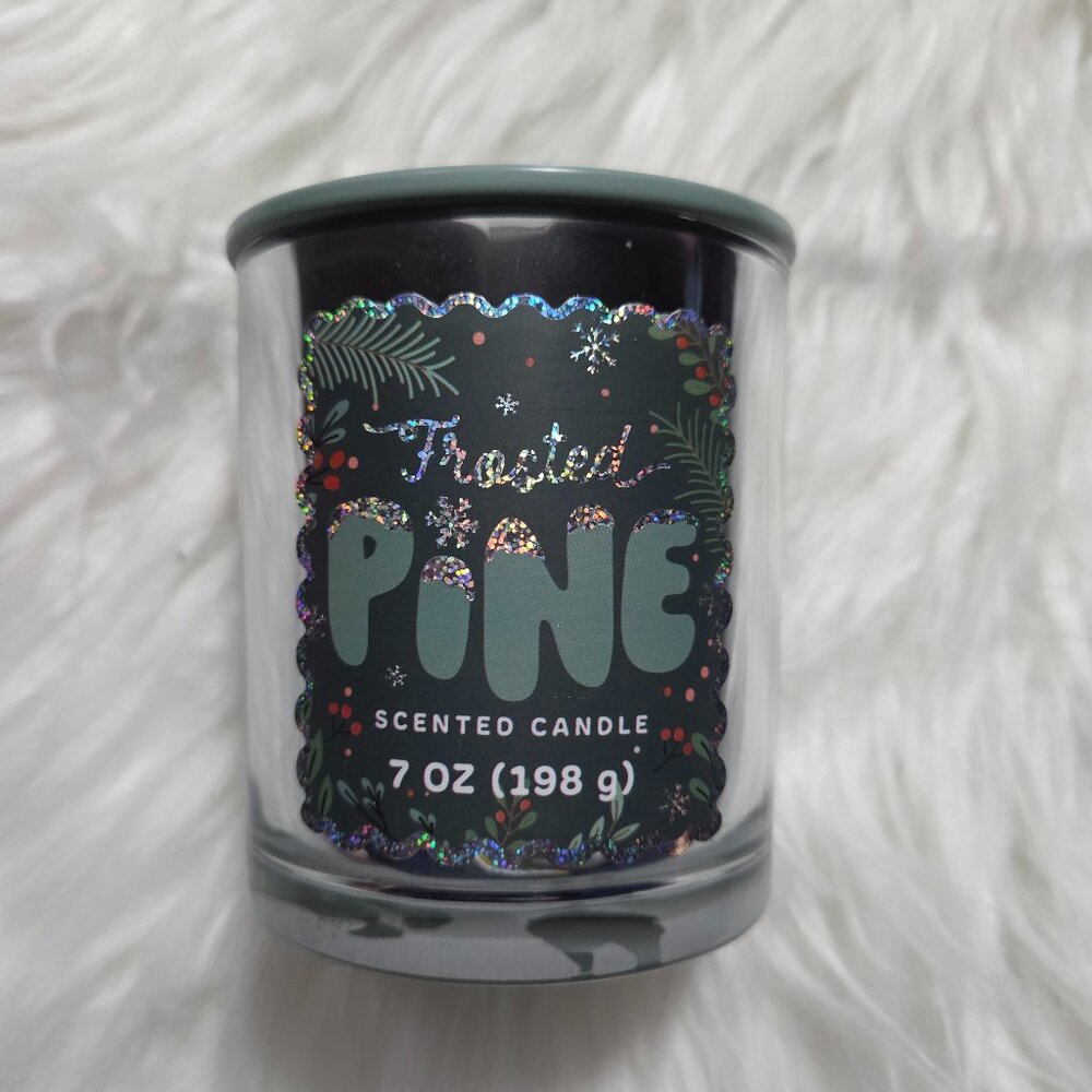 Frosted Pine Candle